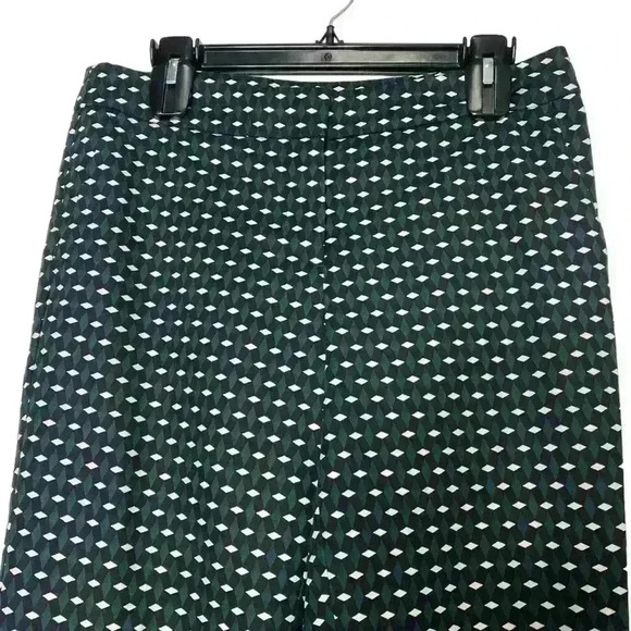 Halogen Forest green&black office, business/casual slimming ankle pant-size 6 - Picture 4 of 6